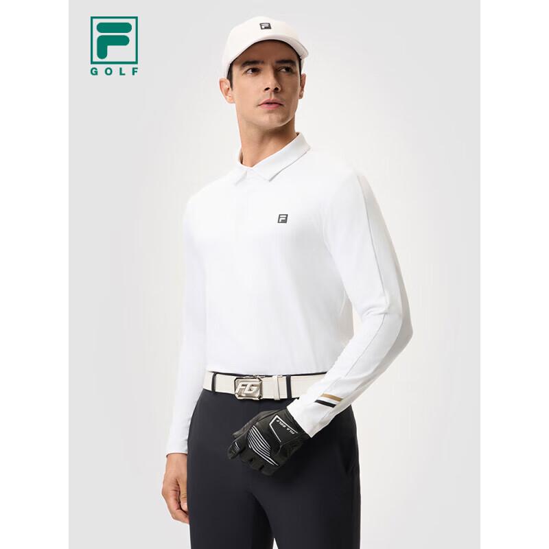FILA Men s Knitted Long-Sleeve Golf Polo Shirt XXL