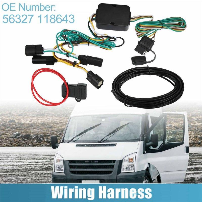 DT08 4 Way Trailer Wiring Harness Connector Plug 56327 118643 for Ford Transit-150/250/350 2015-