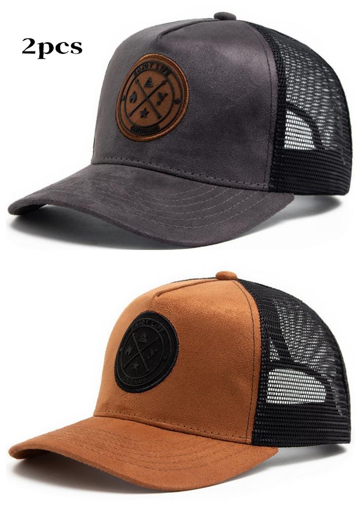 1 Stück Vier Jahreszeiten Mesh Baseballkappe Damen Herren Mode Lässig Atmungsaktiv Buchstaben Symbol Unisex Hiphop Trucker Kappen Outdoor Sport Da