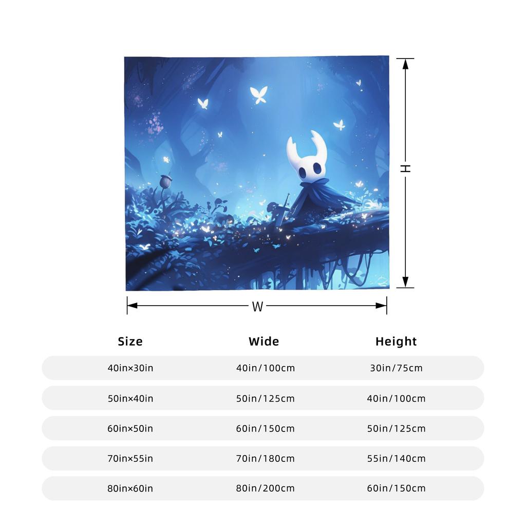 Hollow Knight Silksong Flauschige Decke Cartoon Individuelle Überwurfdecke für Zuhause 200x150cm Plüsch Dünne Steppdecke