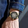 CURREN Men Automatic Mechanical Original Waterproof Silicone Strap Luminous Business Fashion Clock