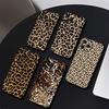 Leopard Phone Case Black Silicone Soft Shell For IPhone 17 16 15 14 13 12 11 Air Pro Max Plus Hot Sale