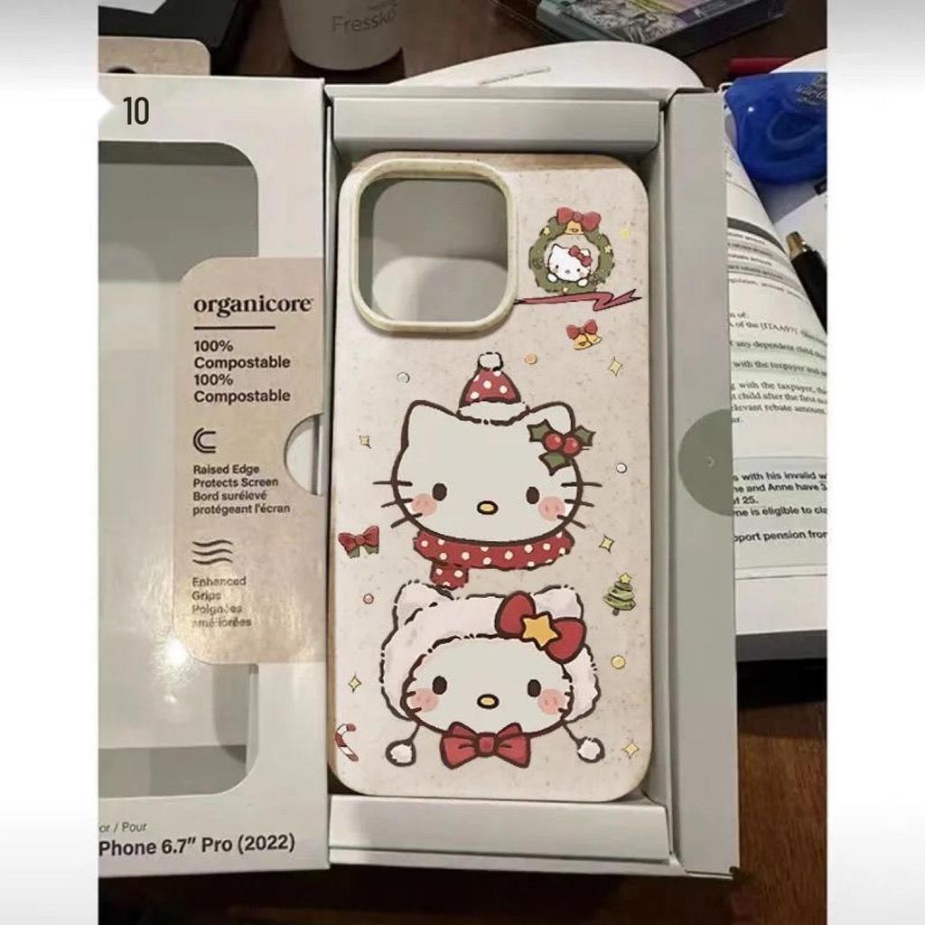 Christmas Hello Kitty iPhone Case for Apple 16 Promax, 15 Plus, 14 Pro, 12X