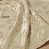 European Style Gold Floral Polyester Curtains for Living/Bedroom, 1.7x2.2m, Various Sizes, Rod Pocket or Hook