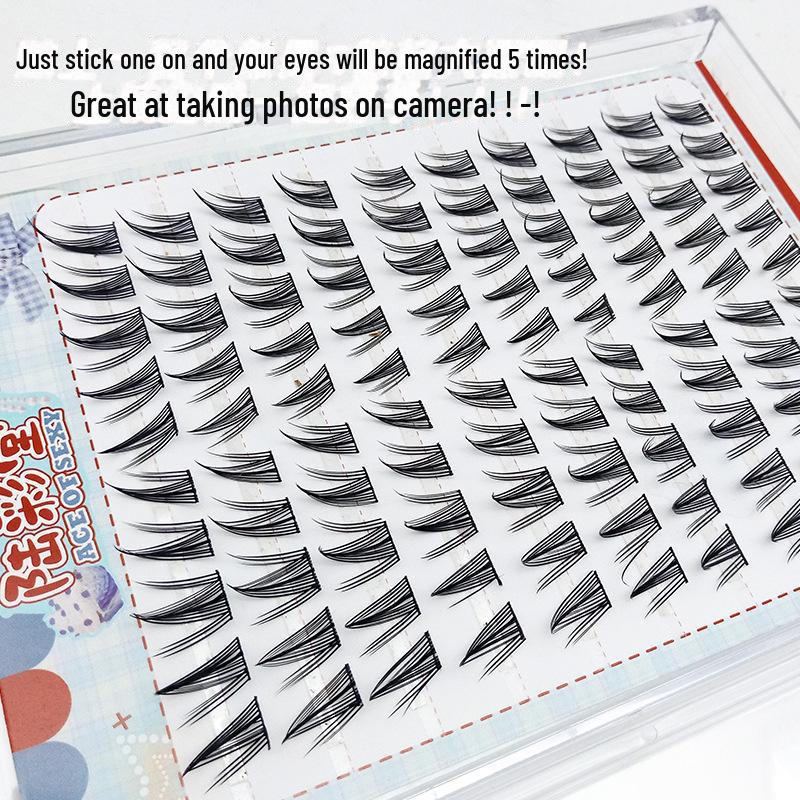 "Ten Pairs of Voluminous Sunflower False Eyelashes: Barbie-Style, Natural-Looking, Thick Simulation Lashes"