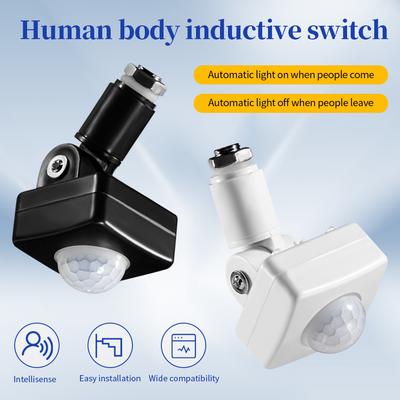 Motion Sensor Switch AC85-265V Adjustable PIR Switch LED Flood Light PIR Waterproof For Household Indoor Light Sensor Detector