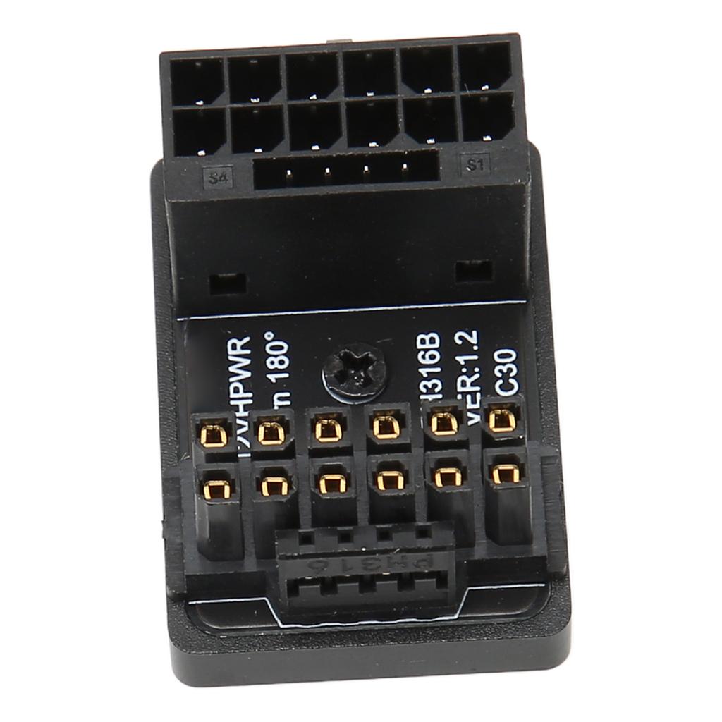 Adaptor ATX cu 16 pini mascul la 16 pini femelă, unghi de rotire la 180 de grade, 12V PCIe5.0 HPWR GPU
