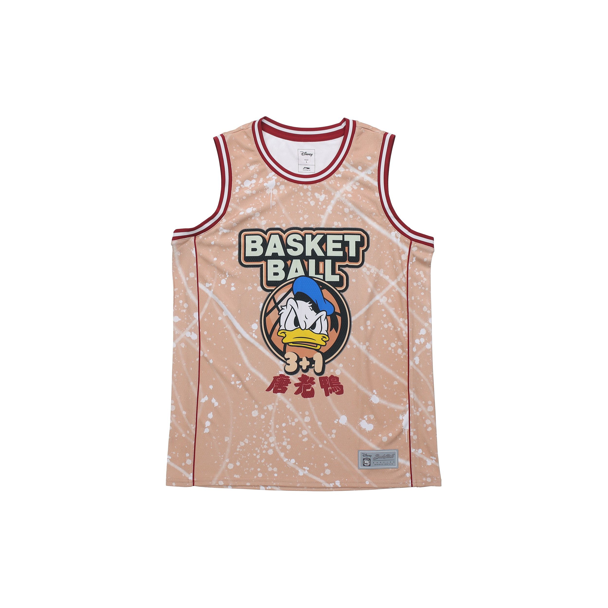 

Li-Ning X Disney Co-Branded Loose Basketball Jersey Men Tops Yellow AAYQ105-2