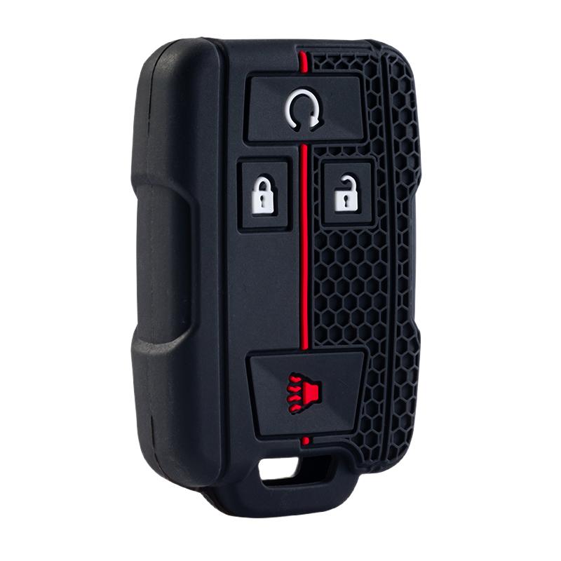 

For GMC Sierra 3500HD Canyon Sle For Chevy Colorado LT Silverado ZR2 Bison Car Key Cover Case Key Holder Accessories чёрный