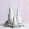 Velvet Christmas Cone Tree Decorations Christmas Flocked Tree Table Centerpiece