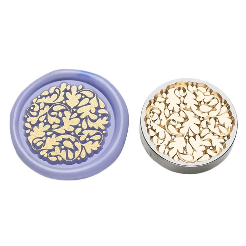 5Pcs Butterfly Rose Embossed Seal Stamp Replaceable Seal Stamp Head for Letter Envelope Christmas Card Party Invitations