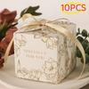 Scatole Regalo Dolci Quadrate 50 Pezzi Confezionamento Caramelle Usa e Getta per Bomboniere Matrimonio Festa di Compleanno Natale Capodanno Regali