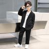 Anzüge Kinder Frühling Herbst Langarm Lässige Blazer Jacke Hose Schule Teenager Jungen Kleidung Set Kinder