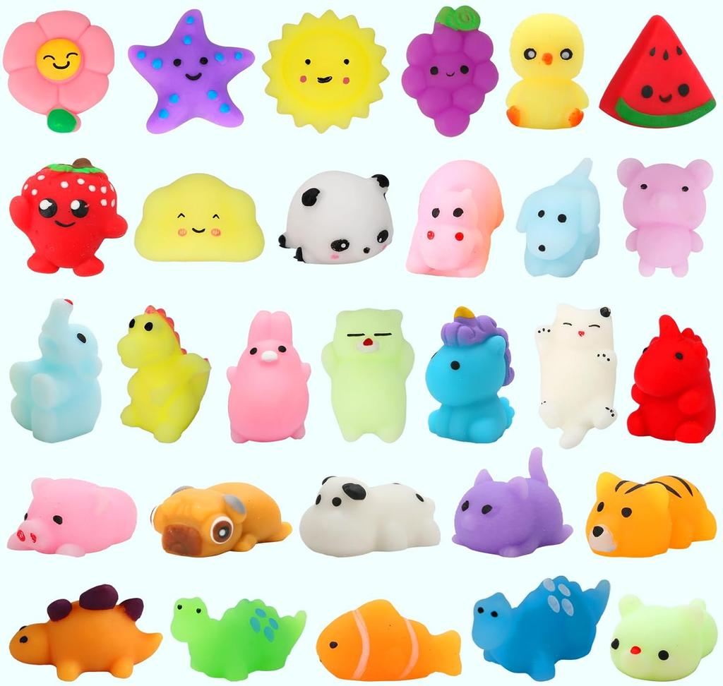 Confezione da 10 Squishy Gadget per Feste per Bambini Giocattoli per Scatola del Tesoro per Sacchetti Regalo Animaletti Mini Squishy Sollievo dallo Stress Giocattoli Sensoriali Casuali