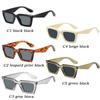 Sun-Protective Driving Glasses Punk Black Shades Glasses Beach UV Resistant Eyewear  for Women Men