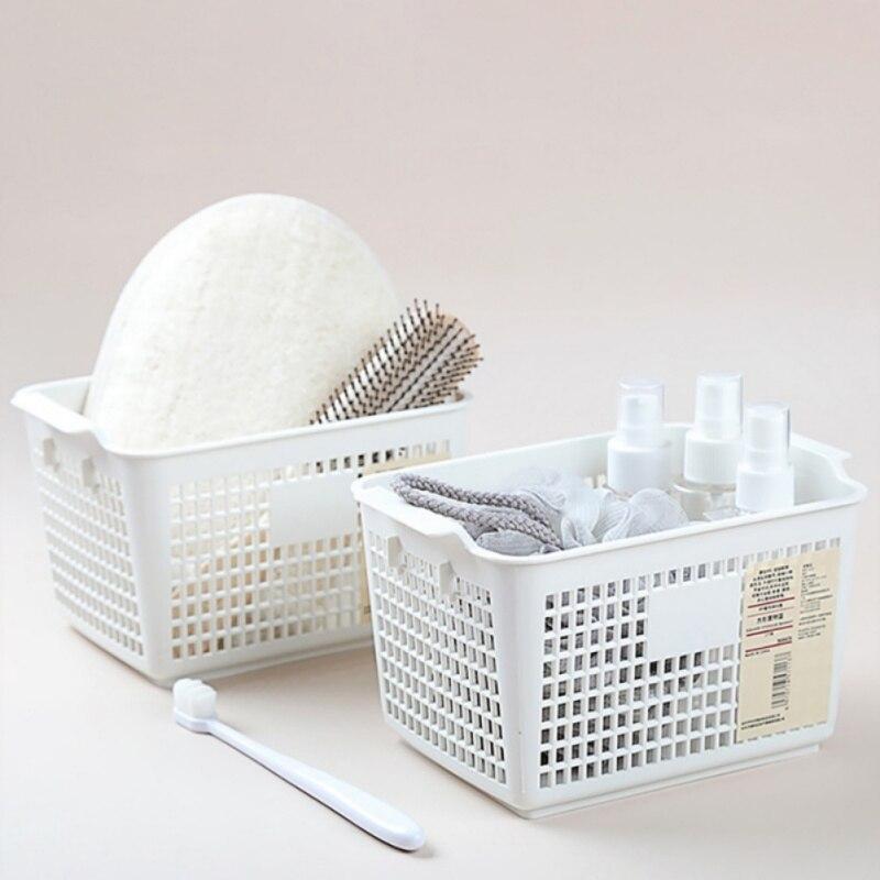 Storage Basket Desktop Storage Basket Widened Handle Snacks Toys Sundries Storage For Kitchen Bathroom Living Room