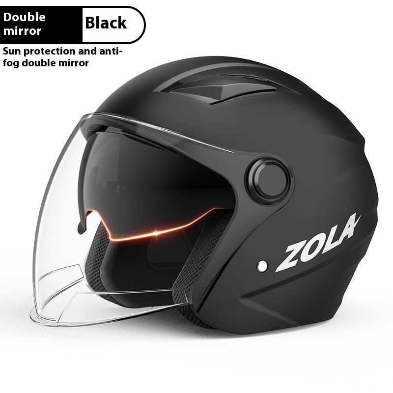 3/4 Half Helmet For Men Women Motorcycle Open Face Helmet Dual Sun Visor Quick Release Buckle Cycling Motocross Riding Equipment