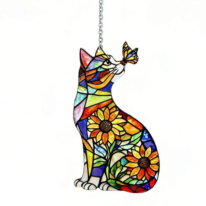 Цветные стеклянные украшения Настенный или оконный ловцы солнца