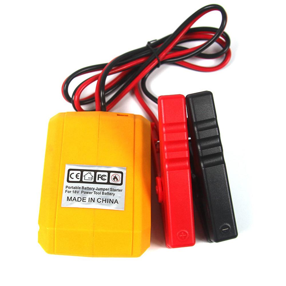 Car Emergency Start Power Supply Adapter For DeWalt 18V Battery