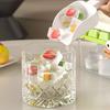 Forma para Gelo com Pá de Gelo e Recipiente Armazenável Empilhável 28/56 Cubos Forma para Cubos de Gelo Fabricante de Gelo com Botão para Cocktails Whiskey Bebidas