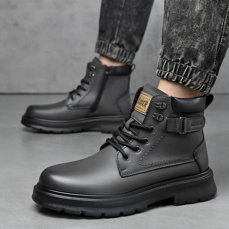 Fashion Men's Outdoor Autumn and Winter Boots Fashion Designer Style Work and Office Business High Quality Street Walking Shoes Hot