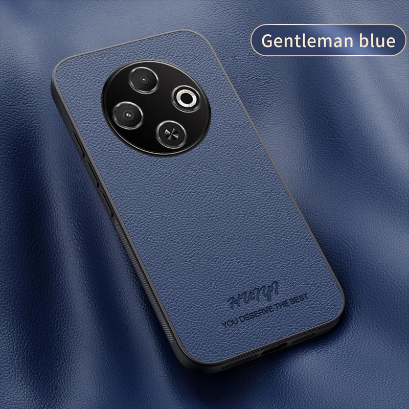 

Роскошный кожаный чехол-книжка с мягким каркасом и магнитной застежкой для телефона Infinix Tecno Spark 30C Capa Tecno Spark 30C синий