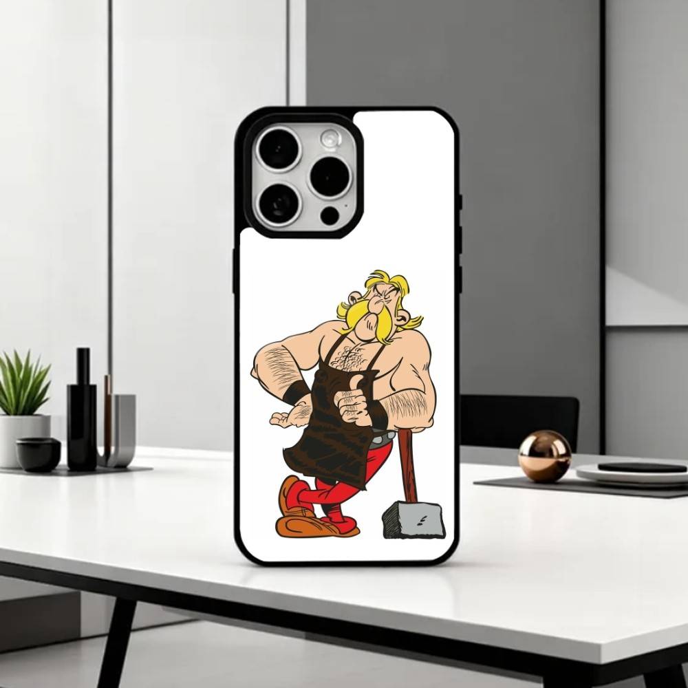 A-Asterix C-Cartoon O-Obelix   Phone Case For iPhone17,16,15,14,13,12,11 Plus,Pro Max Magnetic For Magsafe Wireless Charging