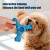 Dog Teething Toy with Cowhide Scent Natural Chew Attraction Bite-Resistant Silicone Oral Care Dog Toy for Small Medium Dogs