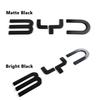 For BYD Shark 6 Accessories Black Car Label Sticker Car Front Logo Frame Head Bumper Decor 3D Sticker Cover
