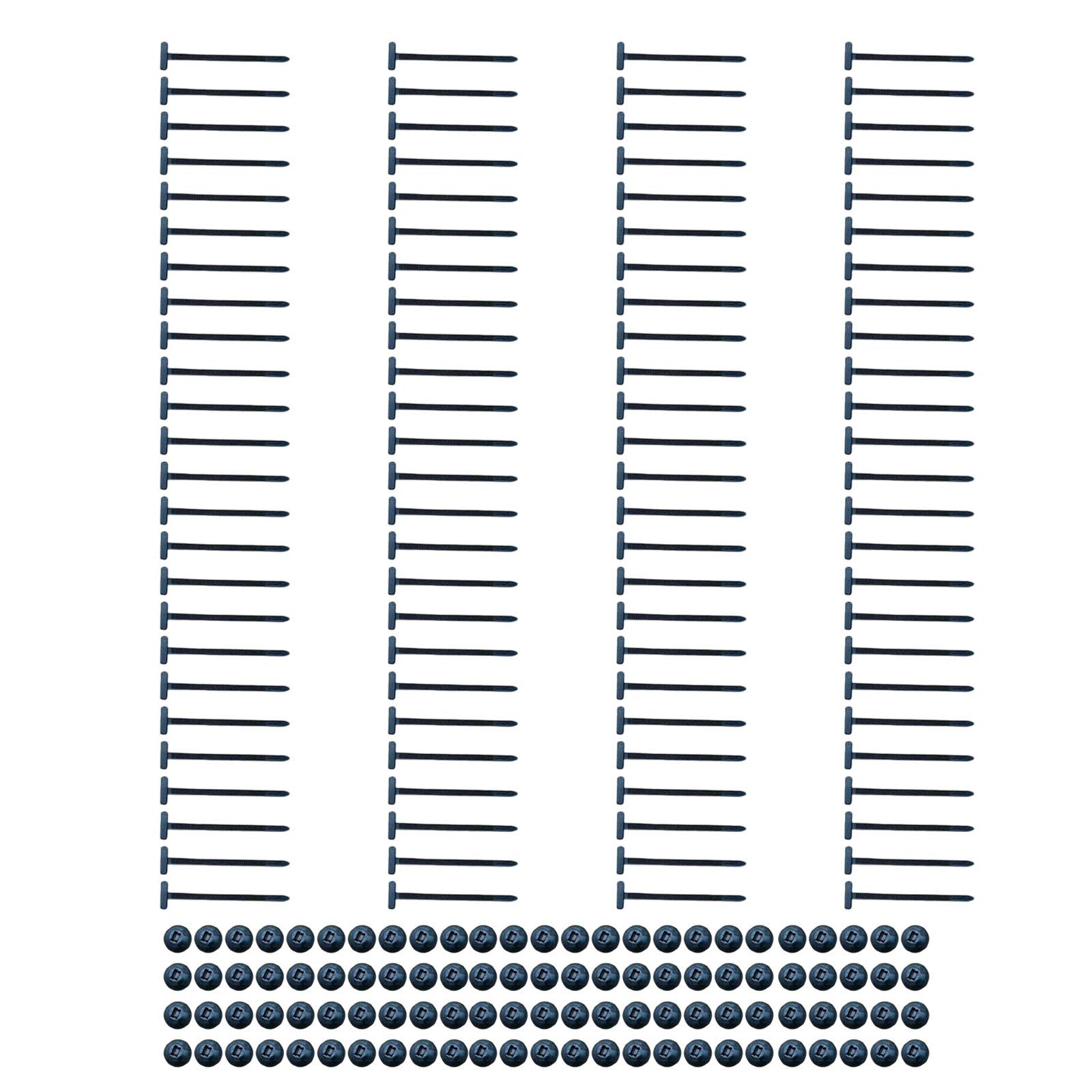 

20/50/100 шт. Універсальні пряжки для кабельних стяжок Нейлонові стяжки Обгортка для кабелю Фіксатори Кліпси Блокуючі стяжки Легкі у використанні 100