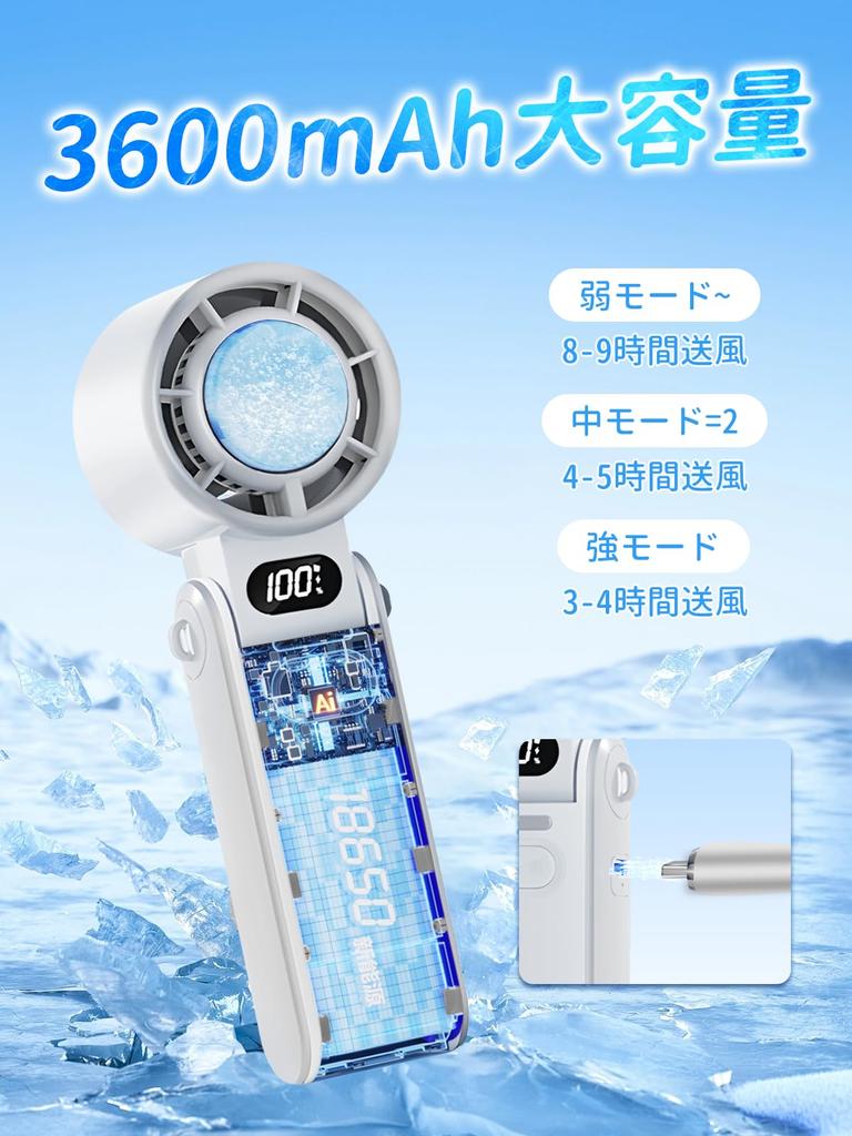 Nifan Handheld Fan with Cooling Plate New Instant 20dB Portable Cooling Handheld Fast Cooling Heatstroke USB Neck Carabiner Perfect for Fireworks and