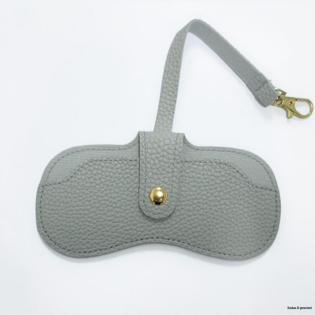 Elegant Scratch-Resistant PU Leather Eyeglasses Case - Portable Sunglasses Travel Clip