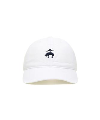 BROOKS BROTHERS [Unisex] Cotton Logo Baseball Cap (White) (Bbacmm7316Aes)