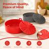 Heat Resistant Air Fryer Silicone Pot Food Grade Silicone Air Fryer Basket Liner  Cooking Baking
