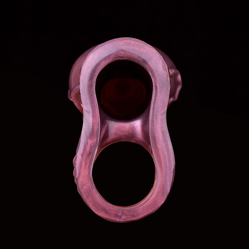 N-5214 Men's Thickened Silicone Wolf Tooth Sleeve - Enlarged Erotic Knot Design.