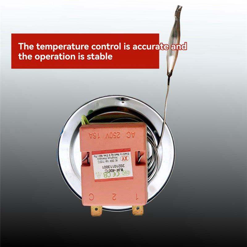 Regulátor teploty, elektrický trouba, nastavitelný digitální termostat 50-400 ℃(122–752 °F) 250V 16A