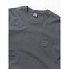 American vintage Heavy High Weight Loose Applique Embroidered Cotton T-shirt Men's Short Sleeve Summer Foreign Trade Men's T-shirt