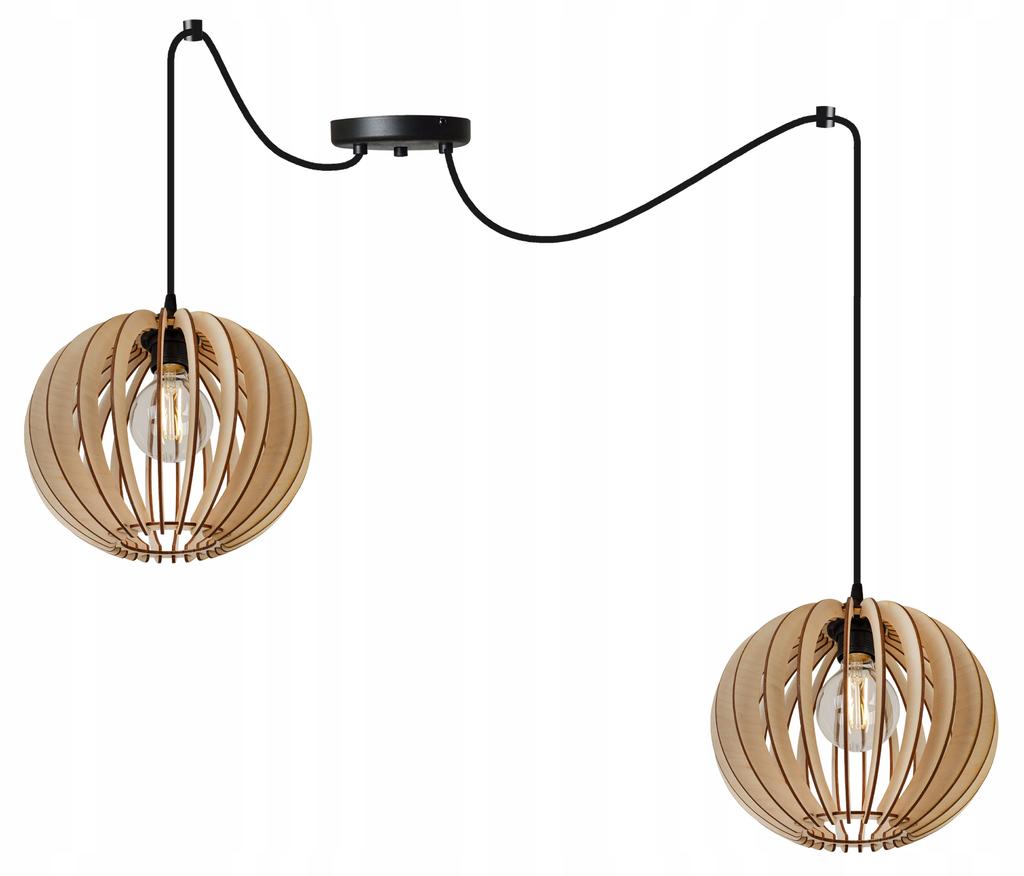 MODERN WOODEN LED CEILING HANGING LAMP