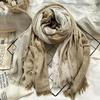 New 190*80cm Artistic Style Striped Cotton Linen Scarf Shawl Men's and Women's Same Style Mori Foulard En Mousseline Scarves