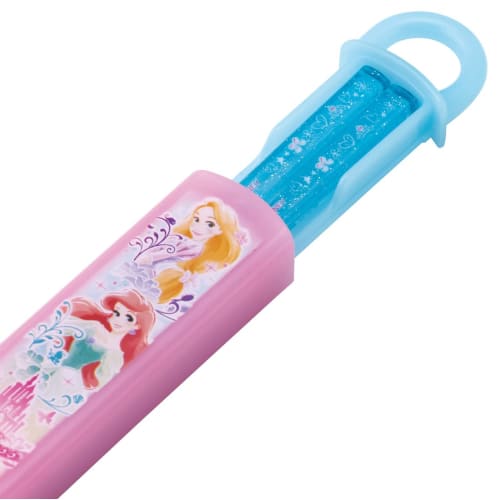 Skater Children's Antibacterial Slide Chopsticks Box Set Disney Princess 22 Girls Made in Japan ABS2AMAG-A