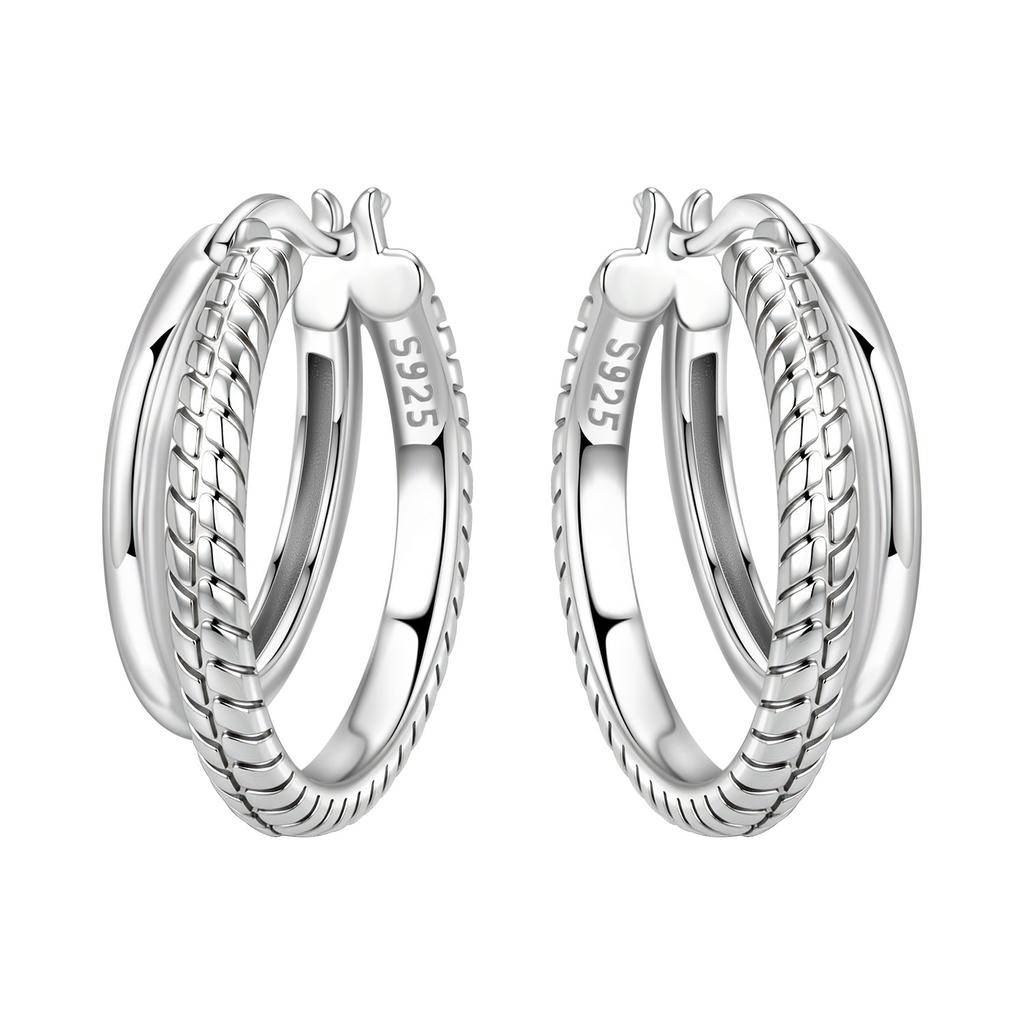 Copper Classic Multi Ring Earrings Series Drop Earrings For Women Party Fine Gift Elegant Birthday Jewelry