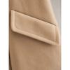 Gabardina larga de lana con botones y doble botonadura, versátil, informal, para otoño e invierno, nueva moda para mujer