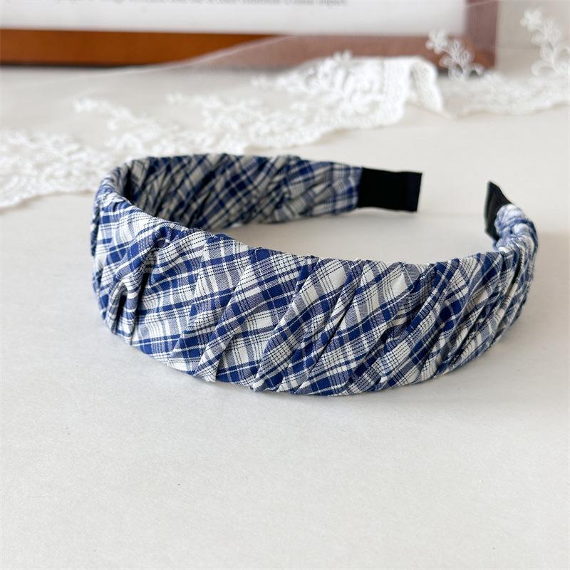 

Корейский стиль Синяя джинсовая широкая твиловая повязка на голову – Аксессуар для волос для мытья лица с высоким верхом