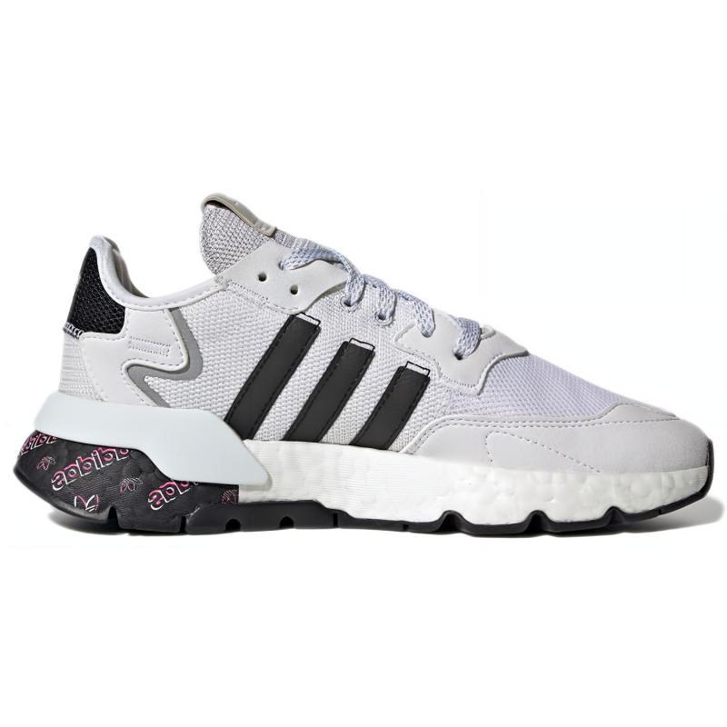Adidas Originals Nite Jogger 'White Black Gray' Women's Sneakers H01735