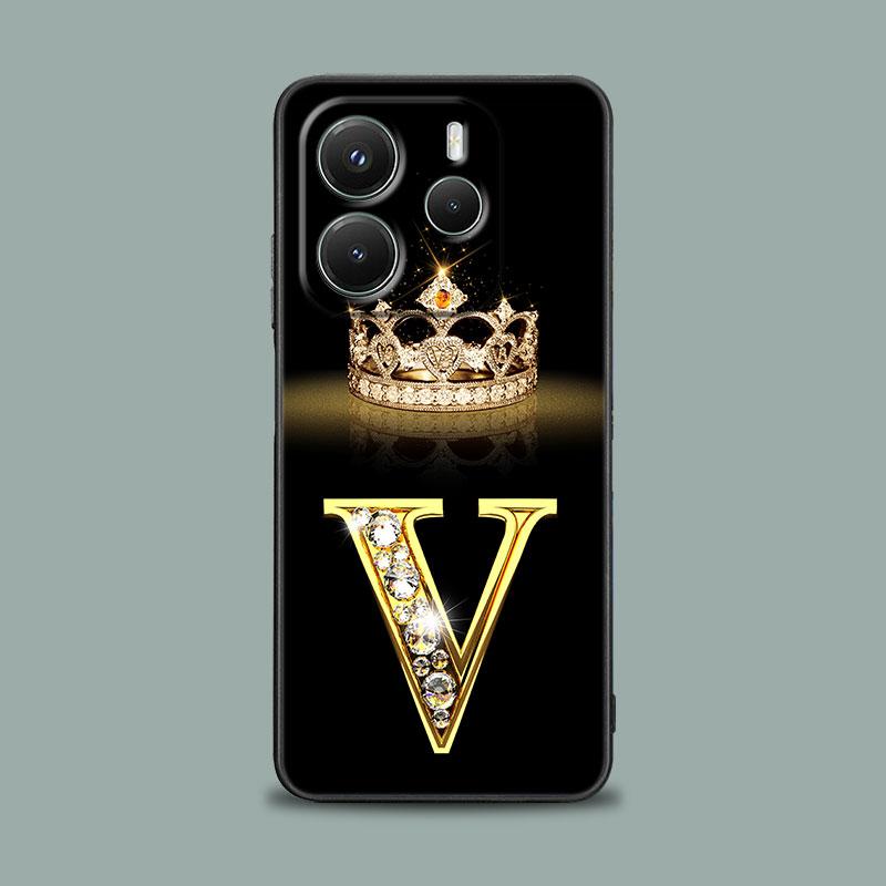 Phone Case for Xiaomi Redmi Note 15 14 13 12 11 10 Pro Plus 5G 12S Redmi 15C 14C 12C 13C 4G Cover Initial G F V H D P C B Letter