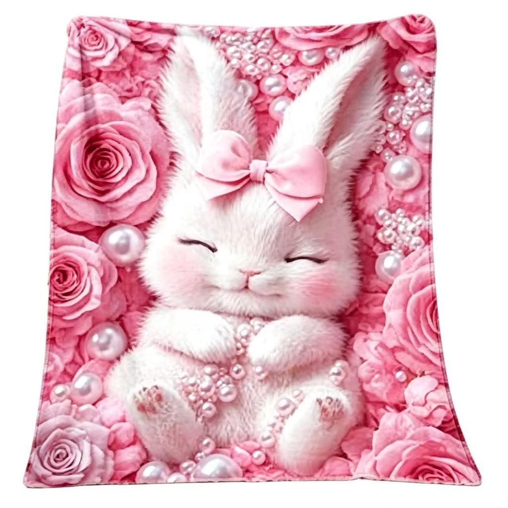 Halloween blanket Cartoon printed bear blanket Animation peripheral blanket Sofa blanket