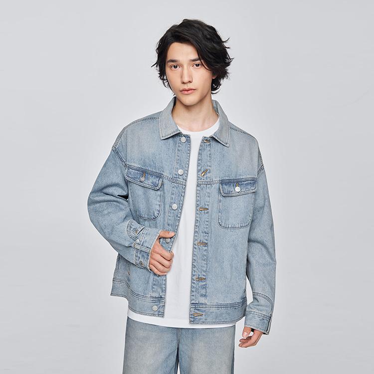 Lee Denim Jackets Unisex Lapel Moderate Straight Fit LUT010804203487A08744
