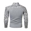 Men's Half Zip Pullover Long Sleeve Camo Army Sweatshirt