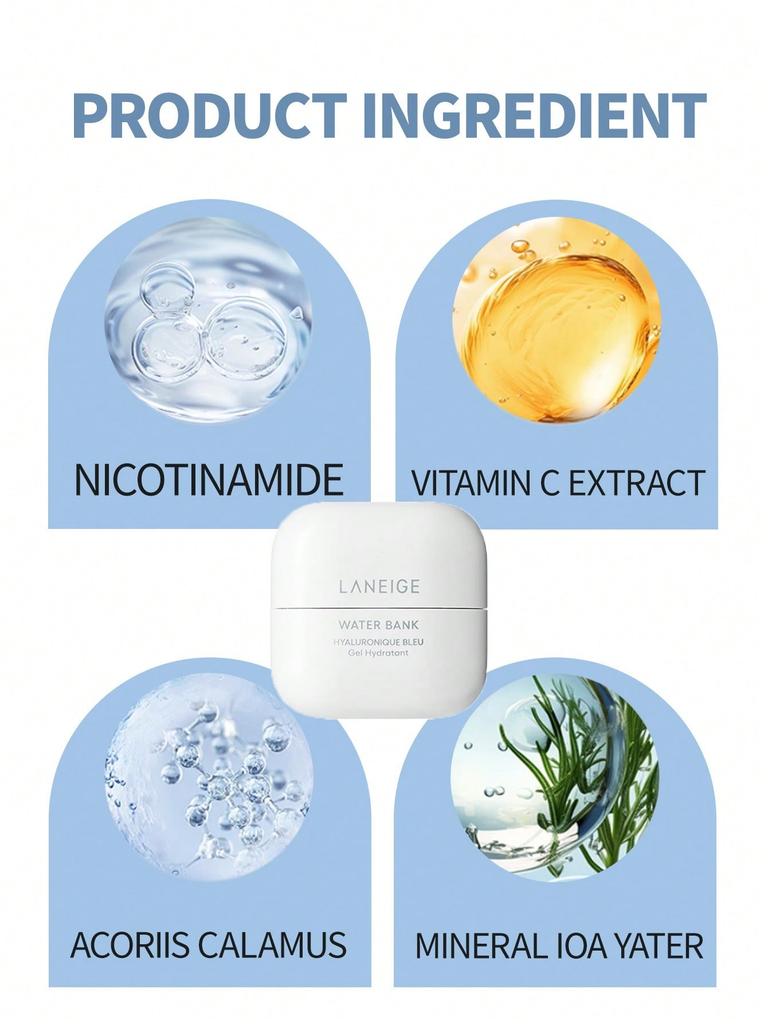 LANEIGE Zestaw Kremu Wodnego Blue Hyaluronic 50ml - Intensywnie Nawilżający Nawilżacz