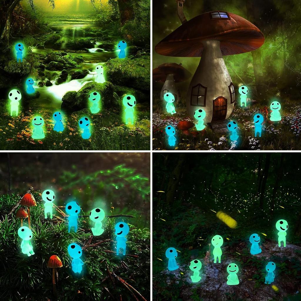Chaojibao Tree Elf 10 Cute Garden Decor Landscape Garden Decor Gardening Resin Luminous Tree Elf Movie Character Cute Collection Gift Figurines,